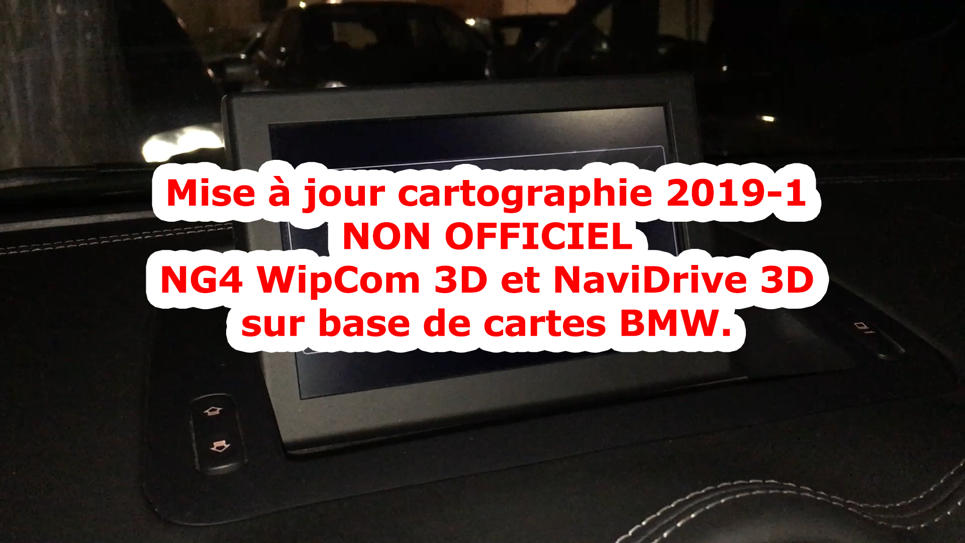 Mise à jour/upgrade cartographie 2019-1 WipCom 3D/NaviDrive 3D ...